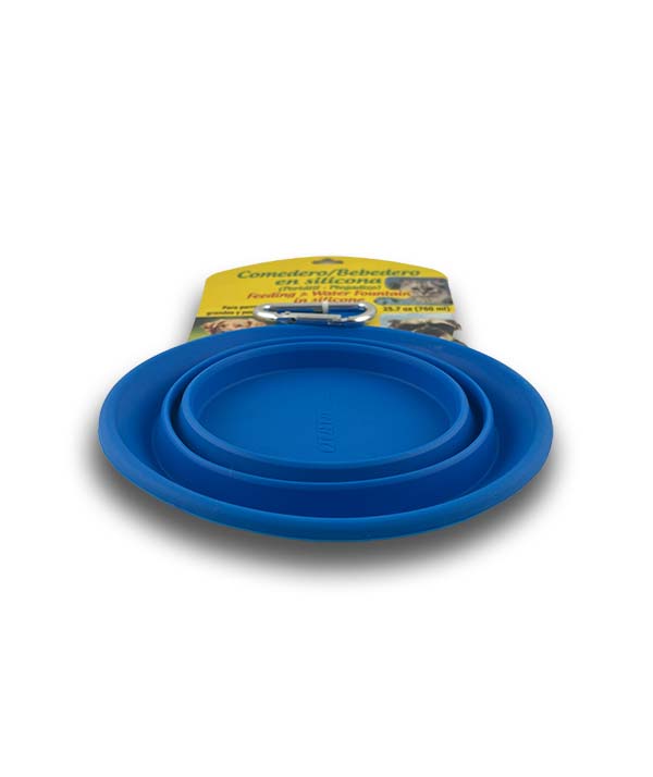 BEBEDERO COMEDERO MASCOTAS AZUL - Imagen 4