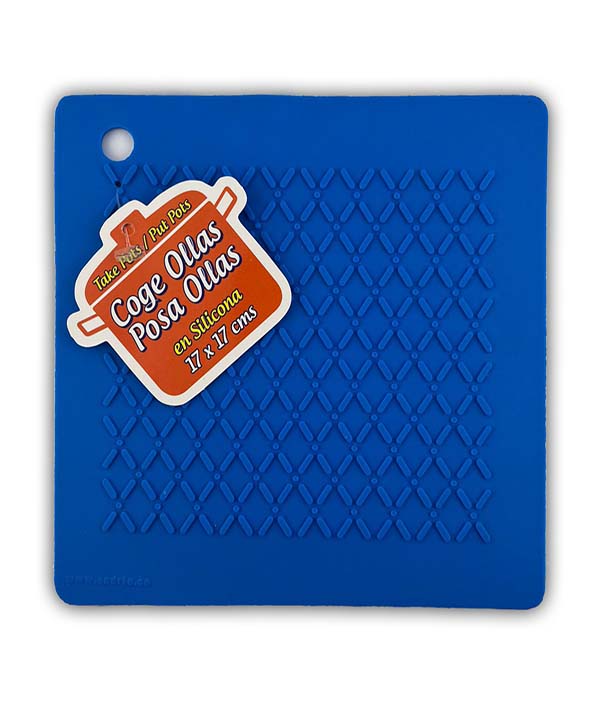 COGE OLLAS POSA OLLAS DE SILICONA AZUL