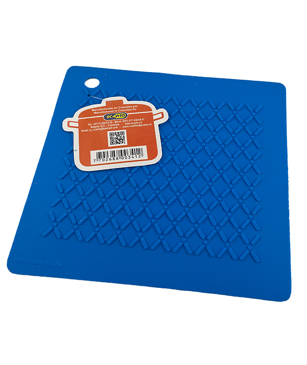 COGE OLLAS POSA OLLAS DE SILICONA AZUL - Imagen 2