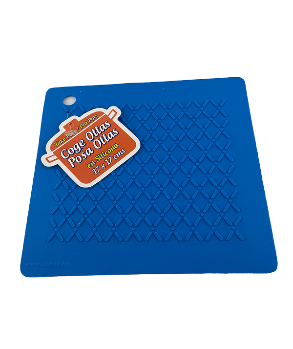 COGE OLLAS POSA OLLAS DE SILICONA AZUL - Imagen 3