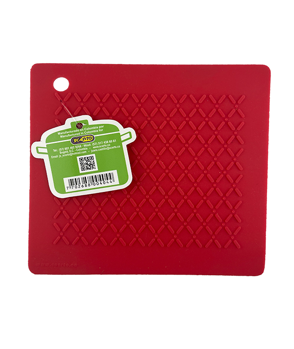 COGE OLLAS POSA OLLAS DE SILICONA ROJO