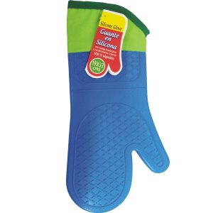 GUANTE EN SILICONA CAÑA LARGA COLOR AZUL