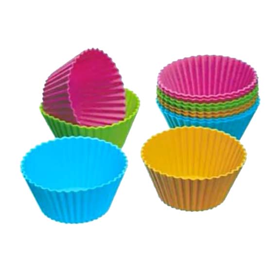 MOLDE CUPCAKE EN SILICONA VARIOS COLORES - Imagen 3